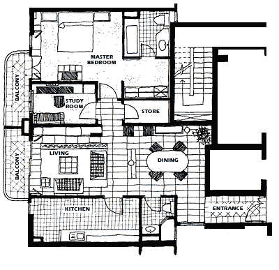 One bedroom Deluxe Suite